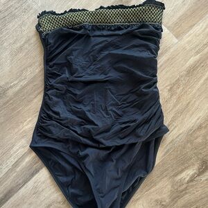 black one piece swim